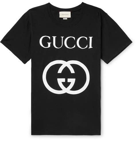 gucci logo print cotton jersey t shirt|vintage gucci logo t shirt.